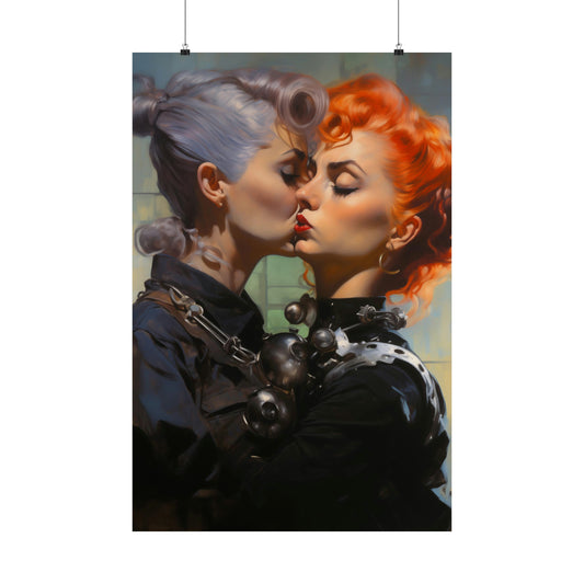 Women tenderness | Matte Vertical Posters