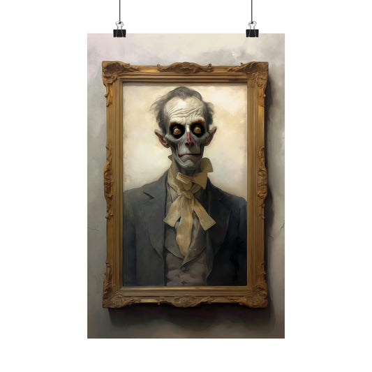 Creepy Victorian Baron Painting | Matte Vertical Posters