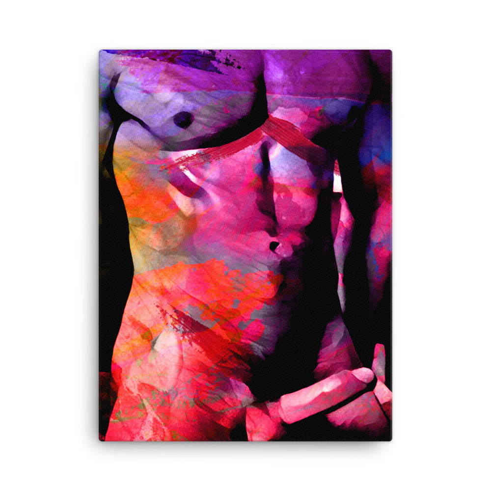 Naked man body painting canvas Every print is awesome